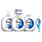 Walch Hand Wash Gel Moisturizing 450ml x 3 + Hand Sanitizer 20ml 1pc