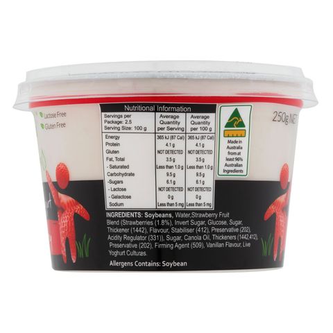Kingland Greek Style Soy Yogurt Strawberry (Vegan) 250g