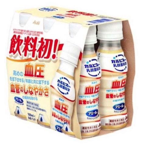 朝日 可爾必思 血壓支援 乳酸菌飲品 (6 x 100毫升) 600毫升 [平行進口]