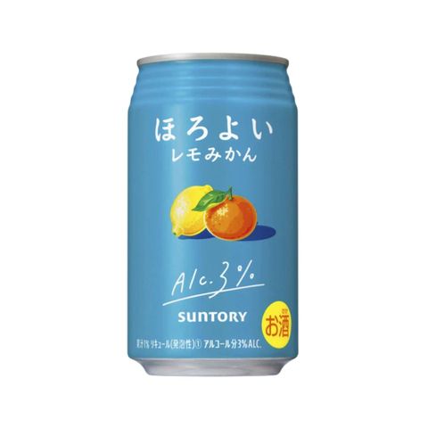 Suntory Horoyoi Chu-Hai (Lemon & Mikan) Alc. 3% 350ml [Parallel Import] (The new and old packaging will be shipped out randomly)