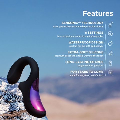 Lelo Enigma Sonic Dual-stimulation Massager Black 1 Piece