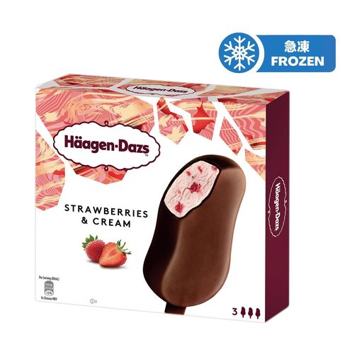 Haagen-dazs Strawberries & Cream Ice Cream Bar 3 x 80ml
