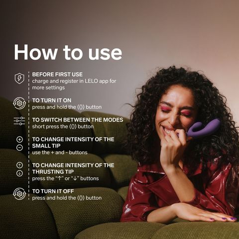 Lelo Ina Thrust Dual-action Vibrator Black 1 Piece