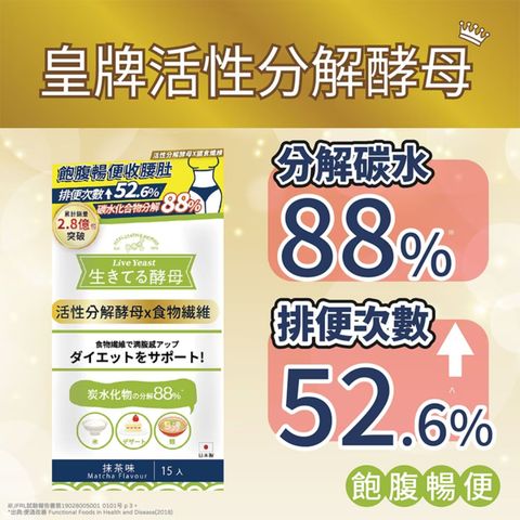 Live Yeast Dietary Fiber Extra Advance Matcha Flavour 15 Pieces