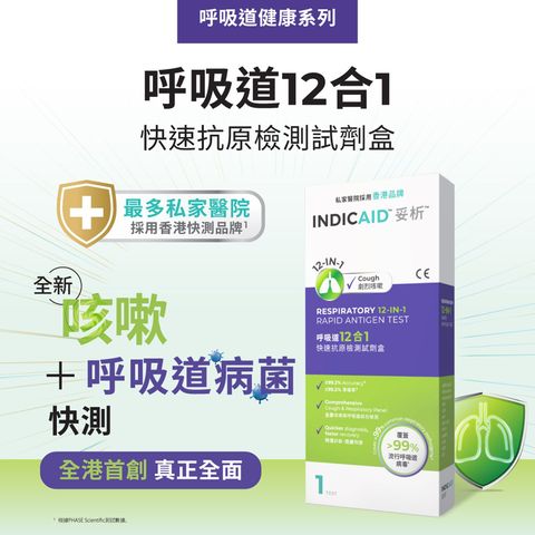 Indicaid 12-in-1 Rapid Antigen Test 1 Piece