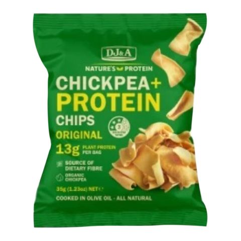 Dj&a Chickpea Protein Chips Original 35g [Parallel Import]
