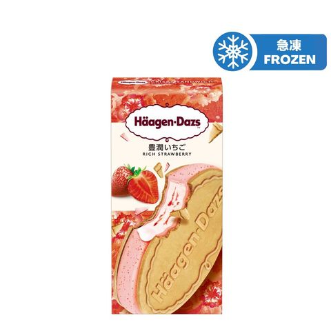 Haagen-dazs Japanese Rich Strawberry Crispy Sandwich Ice Cream 60ml
