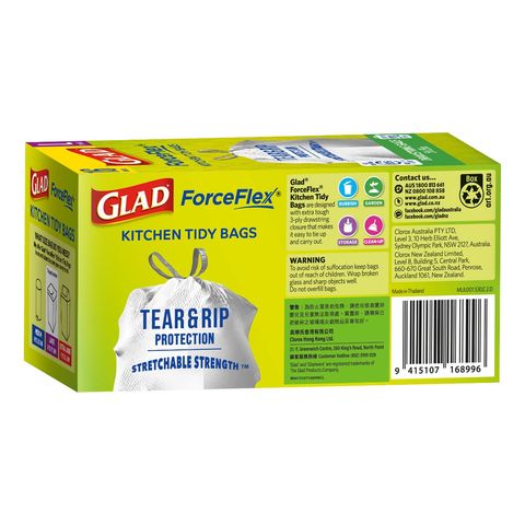 Glad Forceflex Trash Bags - L 16 Bags