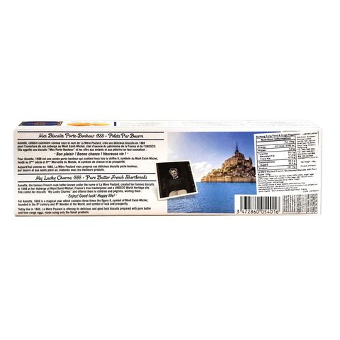 La Mere Poulard French Shortbread Biscuits with Lemon Pure Butter 125g