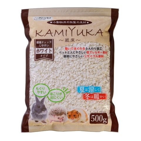 Clean One Mofu 小動物用紙墊材 Kamiyuka 紙床 白色 500克 [平行進口]
