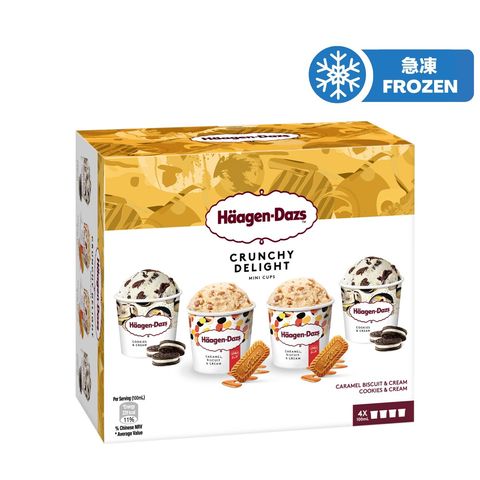 Haagen-dazs Crunchy Delight Mini Cup 4 x 100ml