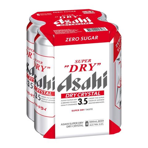朝日 超爽 3.5% 啤酒巨罐裝 4 x 500毫升 (新舊包裝隨機發貨)