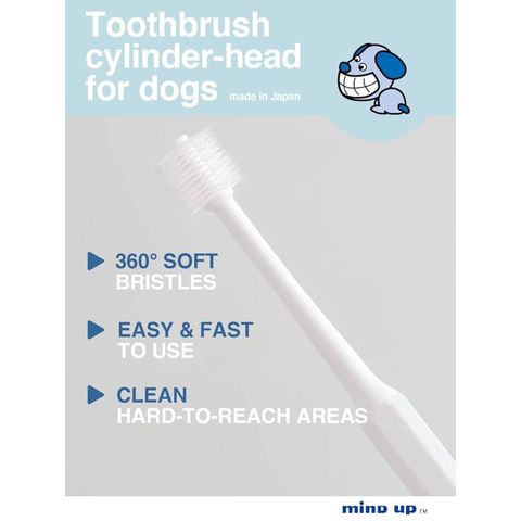 Mind Up Dog Oral Care Cylinder Head - Regular 1 Piece [Parallel Import]