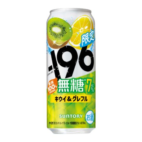 Suntory -196 Sugar Free Can (Kiwi & Grapefruit) Alc. 7% 500ml [Parallel Import]