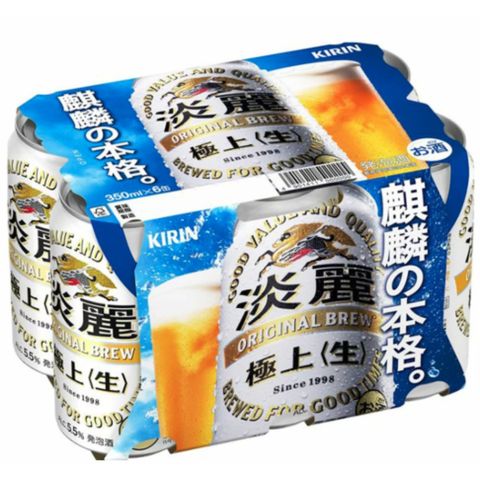 Kirin Tanrei Finest (Raw) Beer Alc. 5.5% 350ml x6 [Parallel Import]