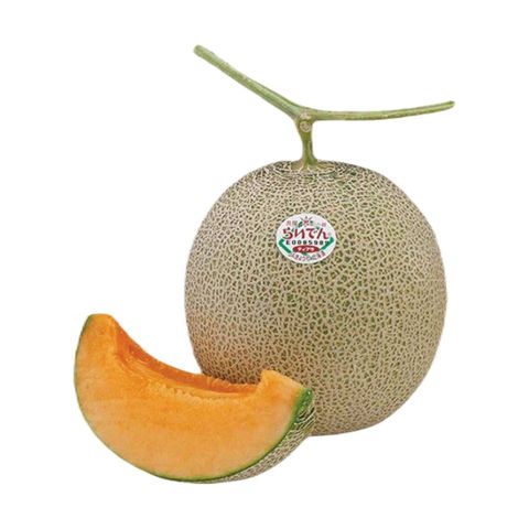 Japan Hokkaido Raiden Orange Heart Melon 1pc Approx. 900g (The label will be shipped out randomly)