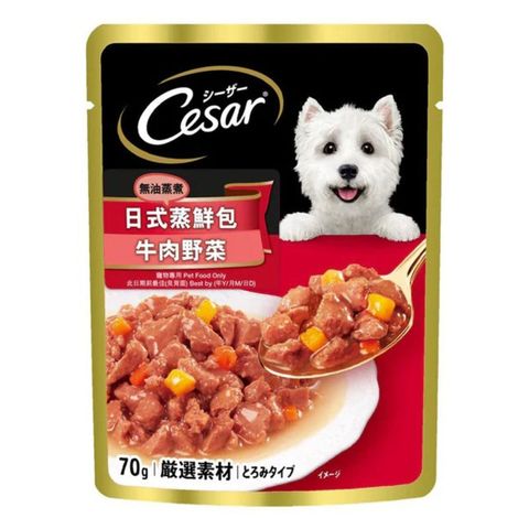 Cesar Japanese Pouch Beef & Vegetables 70g