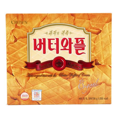 Crown Butter Waffles Jumbo 316g [Parallel Import]