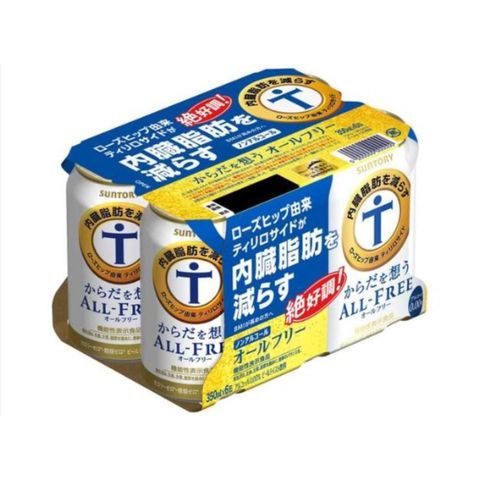三得利 體貼健康全無啤酒 350毫升 x6s [平行進口]