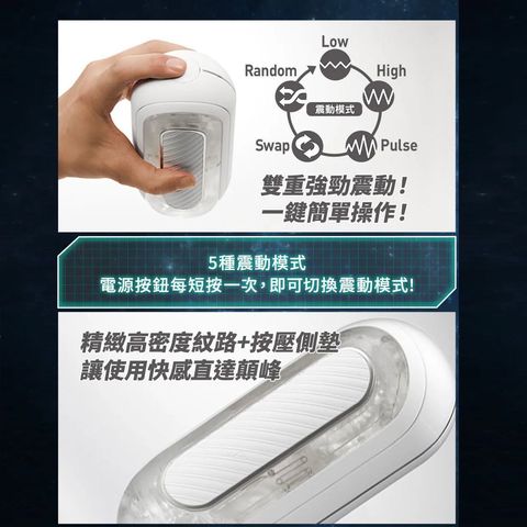 Tenga Flip 0 (Zero) Gravity Electronic Vibration White