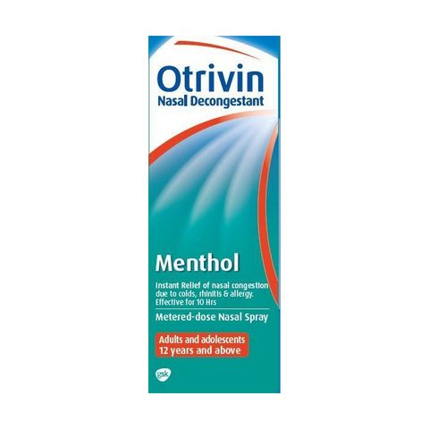 Otrivin Menthol Nasal Spray 0.1% 10ml