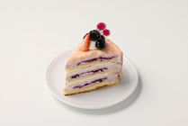 Mother's Day Blueberry Cheese Mille Crepe Cake 1 slice