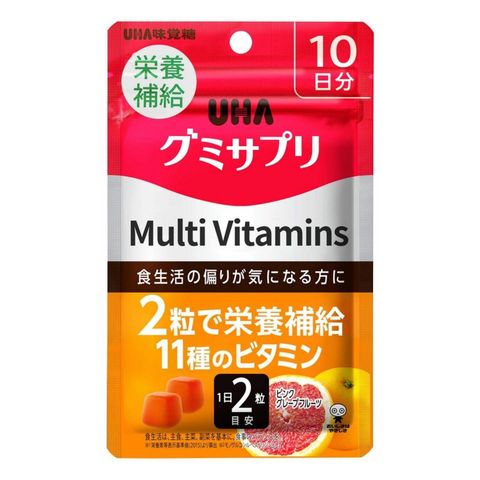 Uha Multi Vitamins (Grapefruit Flavored) Gummy Supplement 20 Pieces