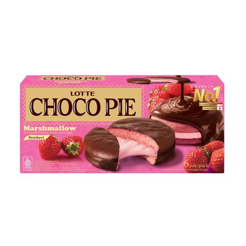 Lotte Choco Pie Strawberry Flavour 156g