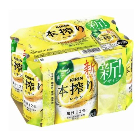Kirin Hon Squeeze Lemon Chu-Hai Alc.6% 350ml x6 [Parallel Import]