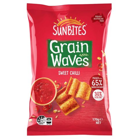 Sunbites Grain Waves Sweet Chilli Wholegrain Chips 170g [Parallel Import]