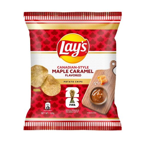Lay's Canadian-style Maple Caramel Flavored Potato Chips 100g