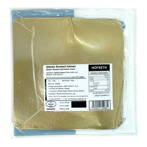 Hofseth Smoked Norwegian Salmon Sliced 100g