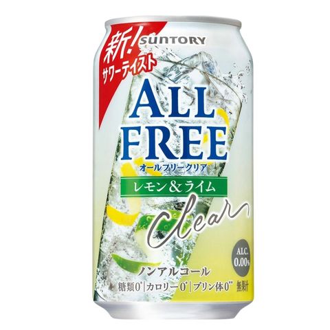 Suntory Clear All Free (Lemon & Lime) Chu-Hai 350ml [Parallel Import]
