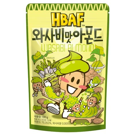 Hbaf Dry Roasted Wasabi Almond 190g