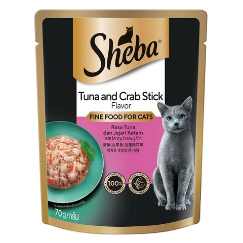 Sheba Pouch Tuna & Crab Flavor 70g