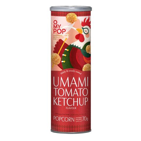 O My Pop Umami Tomato Ketchup Popcorn 70g