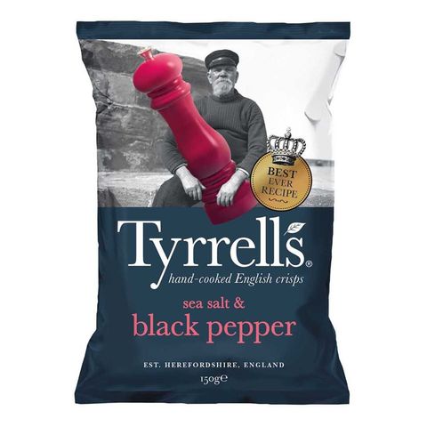 Tyrrells Sea Salt and Black Pepper 150g