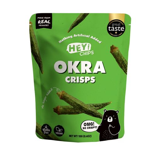 Hey! Chips Natural Okra Crisps 10g