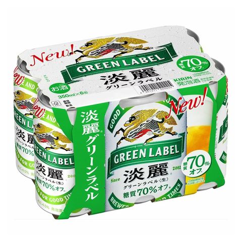 Kirin Tanrei Green Label Alc. 4.5% 6 x 350ml [Parallel Import]