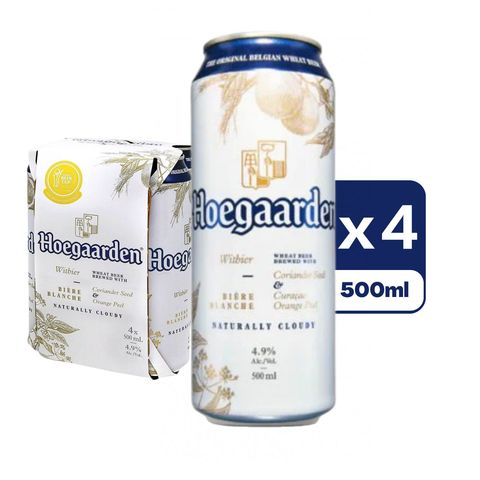 Hoegaarden Wheat King Can Beer 500ml x4