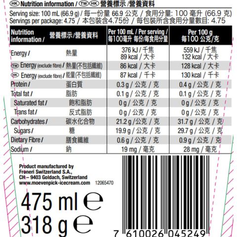 Movenpick Mango 475ml