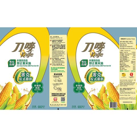 刀嘜 零反高健 醇正粟米油 900毫升