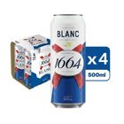 Kronenbourg 1664 Blanc Wheat King Can Beer 500ml x4 (The new and old packaging will be shipped out randomly)