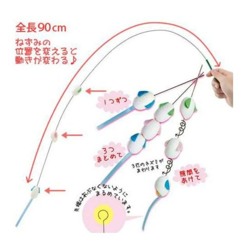 Petz Route Natural Silk Rod Toy 1 Piece