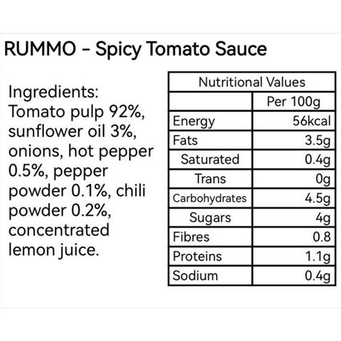 Rummo Spicy Tomato Sauce 340g