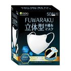 Isdg Fuwaraku 3D Non-woven Mask White 50 Pieces