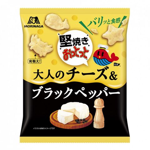 Morinaga Cheese and Black Pepper Flavor Biscuits 45g [Parallel Import]