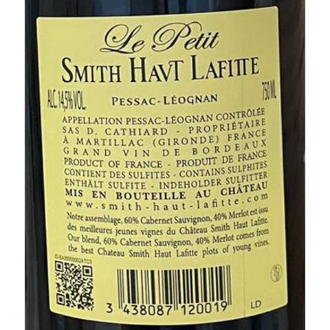 Le Petit Smith Haut Lafitte, Pessac-leognan 2020 750ml