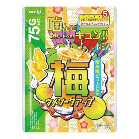 Meiji Plum Soda Flavor Gummy 75g [Parallel Import]