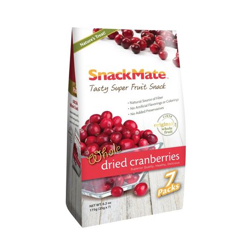 Snackmate Whole Dried Cranberries (7 Packets) 175g